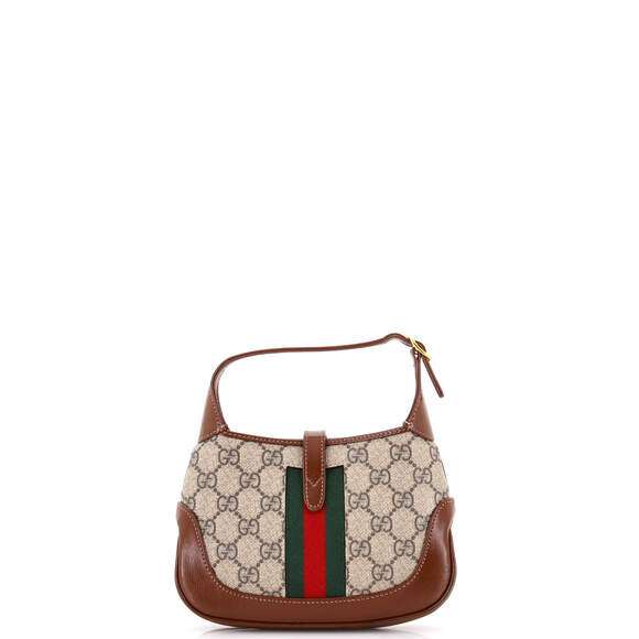Gucci Jackie Hobo Gg Coated Canvas Mini #211112G20B - Picture 3 of 7